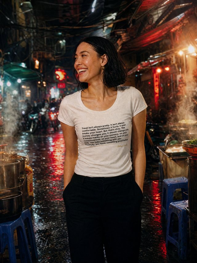 Isn’t Always Pretty — Women's Fitted T-Shirt in White